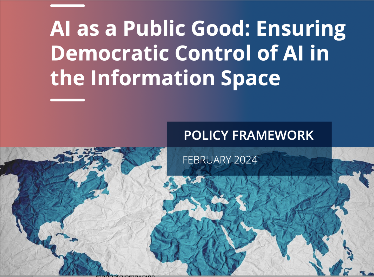 AI as a public good