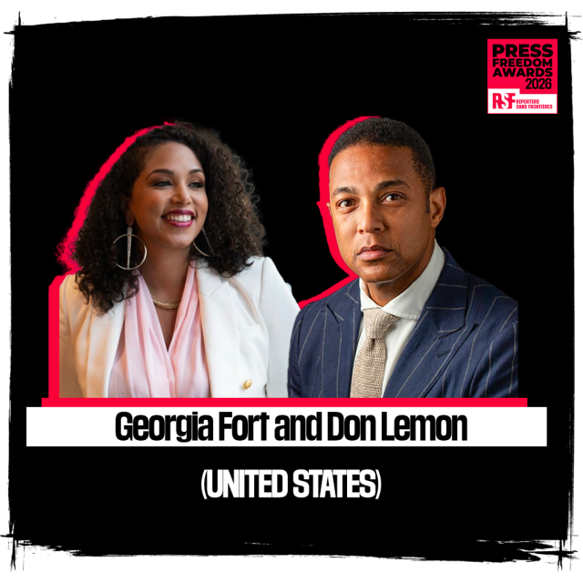 Georgia Fort and Don Lemon